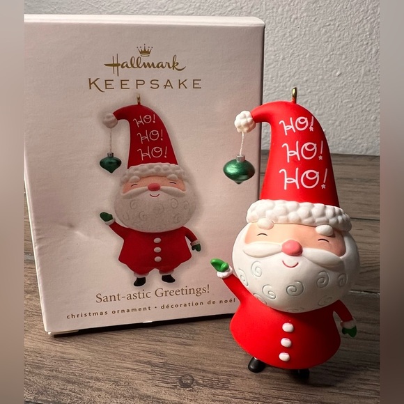 Hallmark Keepsake NEW 2010 Sant-astic Greetings! Santa Ho Ho Christmas Ornament - Picture 2 of 6